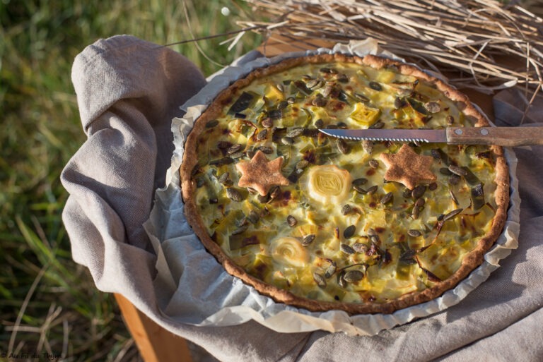 Tarte Aux Poireaux Et Graines De Courge Au Fil Du Thym