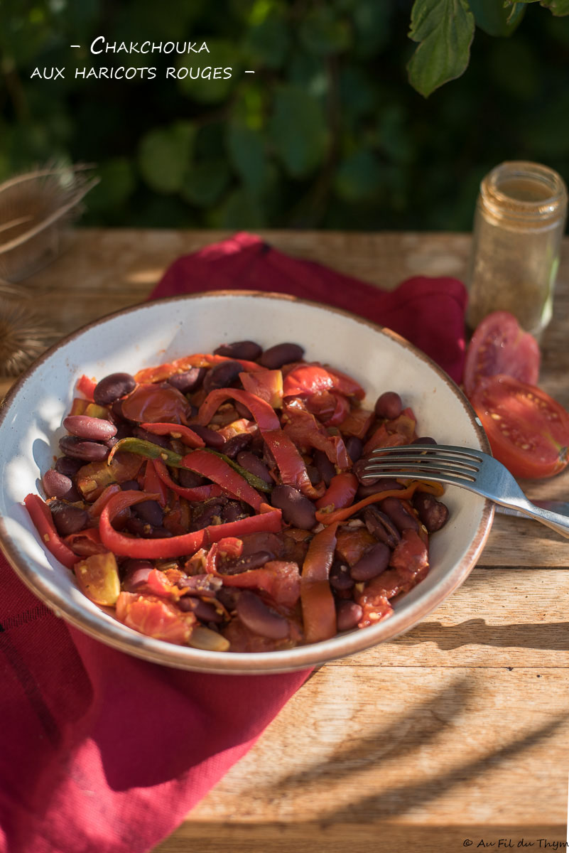Chakchouka aux haricots rouges - Au Fil du Thym Chakchouka aux haricots rouges - Au Fil du Thym