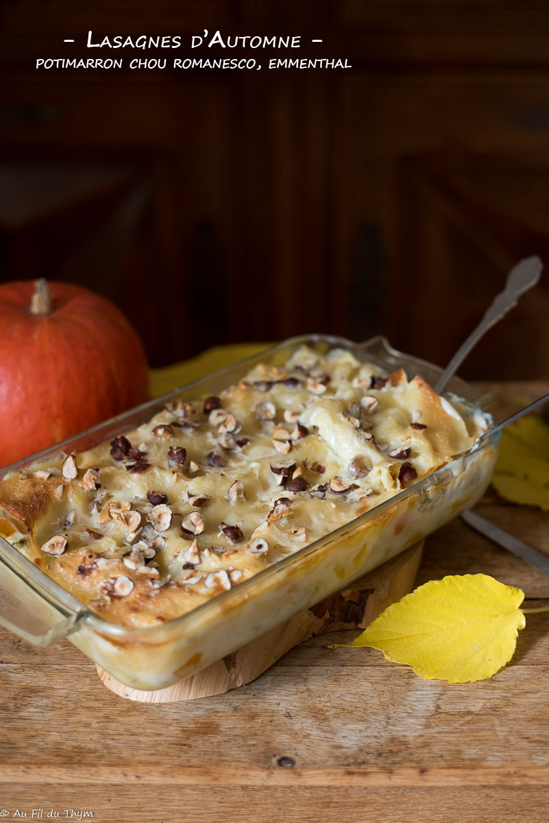 Lasagnes Au Potimarron Et Romanesco - Au Fil Du Thym