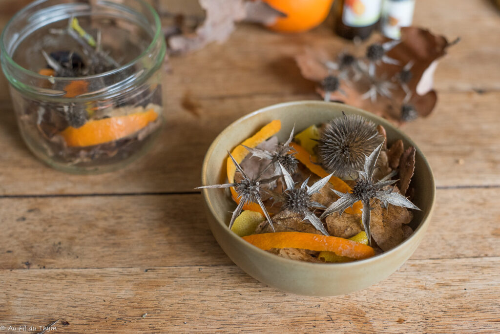 Pot Pourri d'hiver aux agrumes - Au Fil du Thym