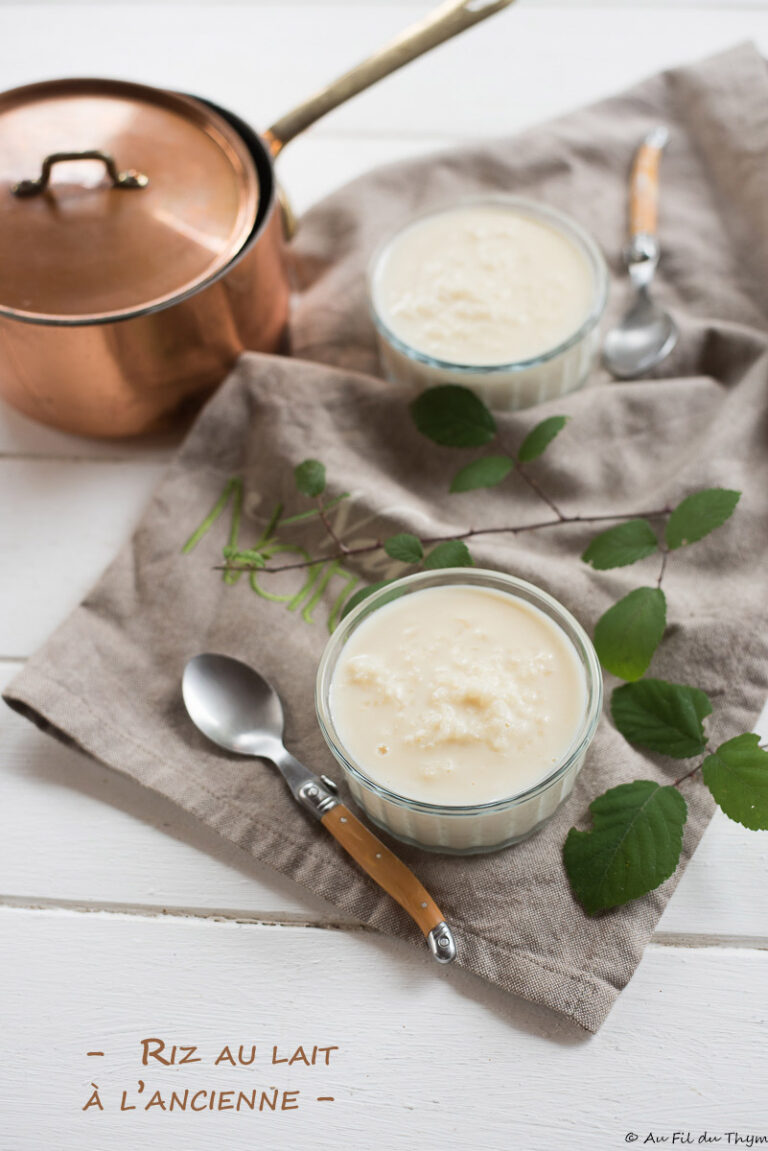 Riz Au Lait à L'ancienne - Au Fil Du Thym