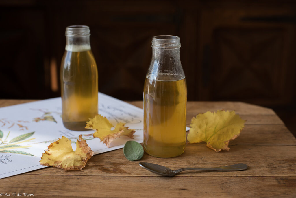 Sirop de sauge médicinal - Au Fil du Thym