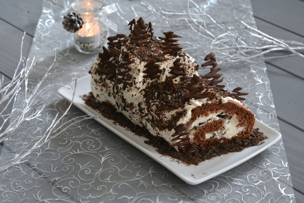 Bûche chocolat mascarpone - Au Fil du Thym