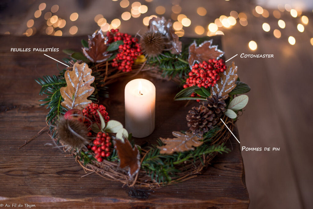 DIY - Couronne Noël champêtre