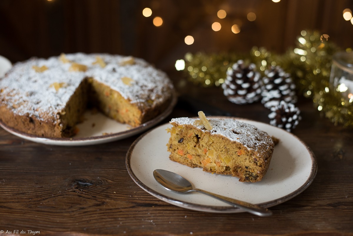 Gâteau Noël butternut noix noisette - Au Fil du Thym