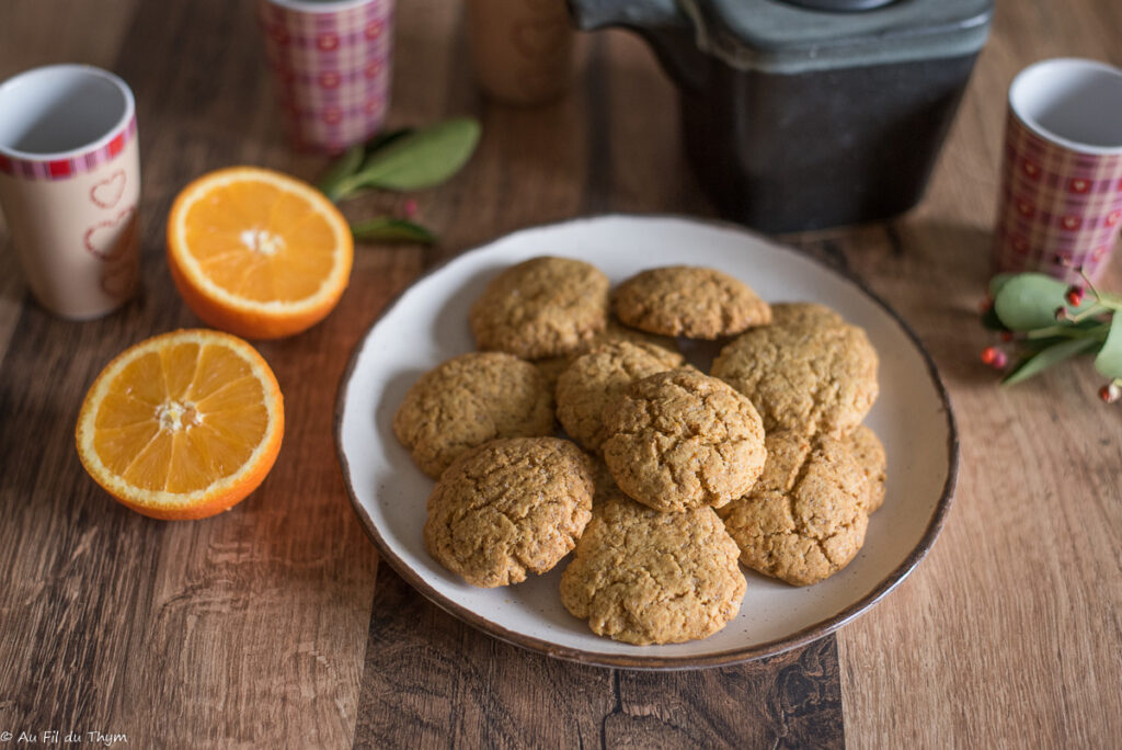 Biscuits farine de maïs orange - Au Fil du Thym