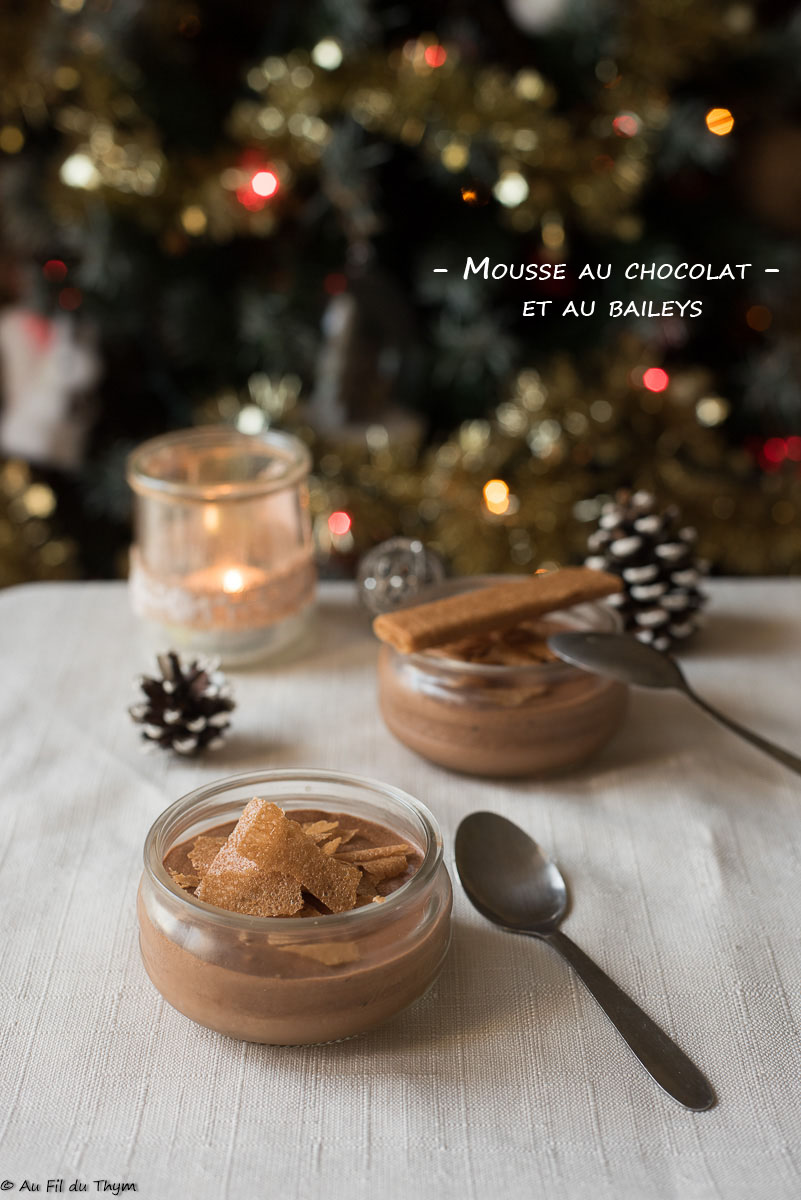 Mousse au chocolat et au Baileys - Au Fil du Thym