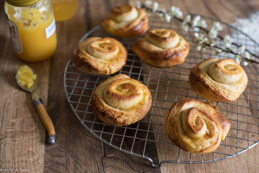 Brioche roulée miel et farine de maïs - Au Fil du Thym