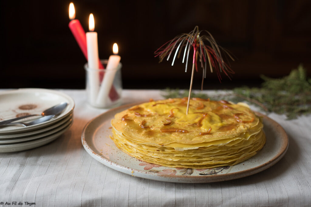 Gâteau crêpes citron - Au Fil du Thym