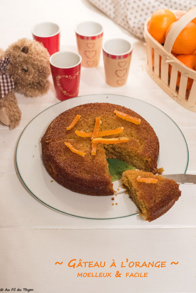 Gâteau orange moelleux - Au Fil du Thym
