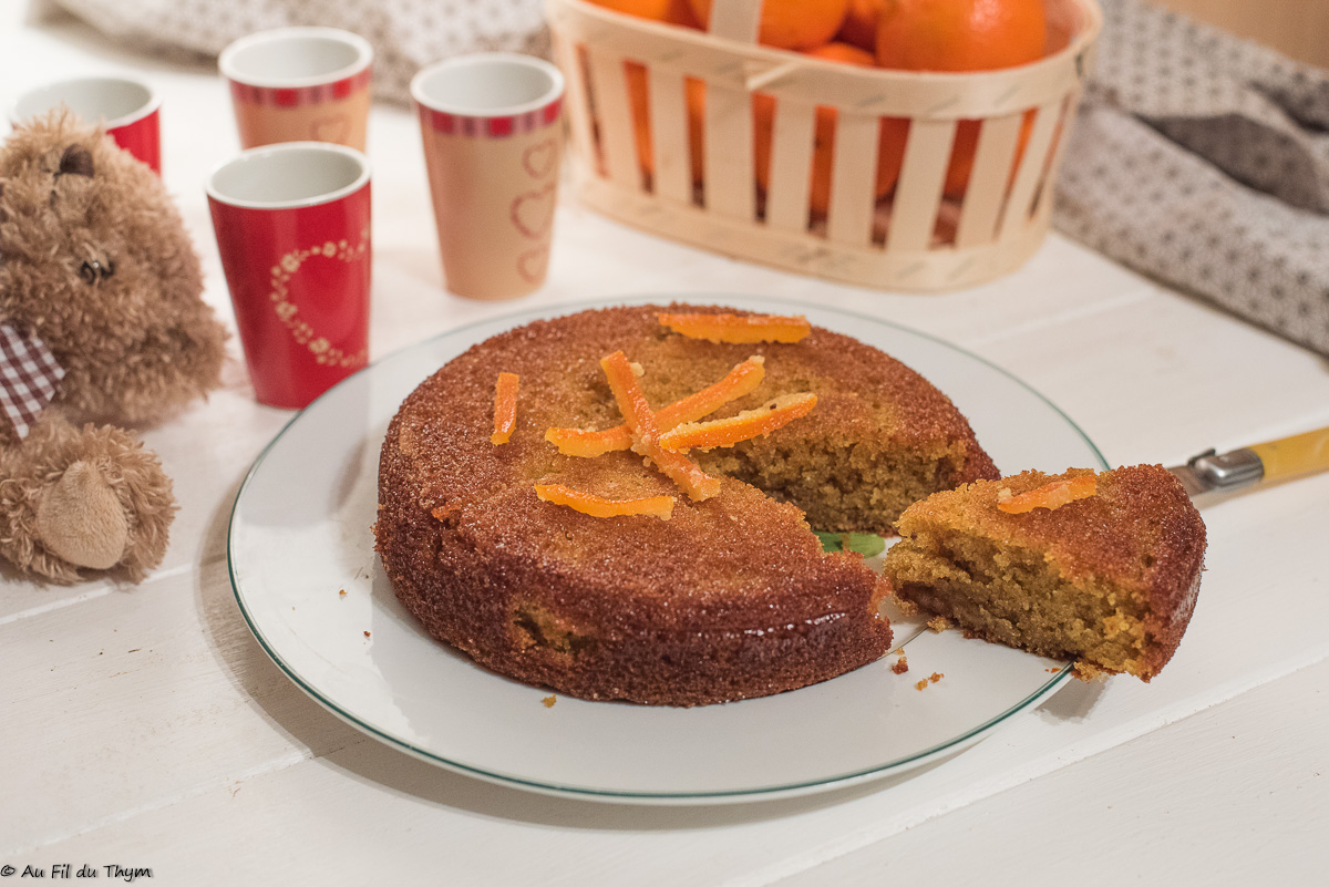 Gâteau orange moelleux - Au Fil du Thym