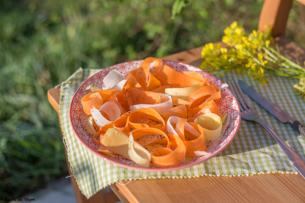 Salade carottes graines de pavot - Au Fil du Thym