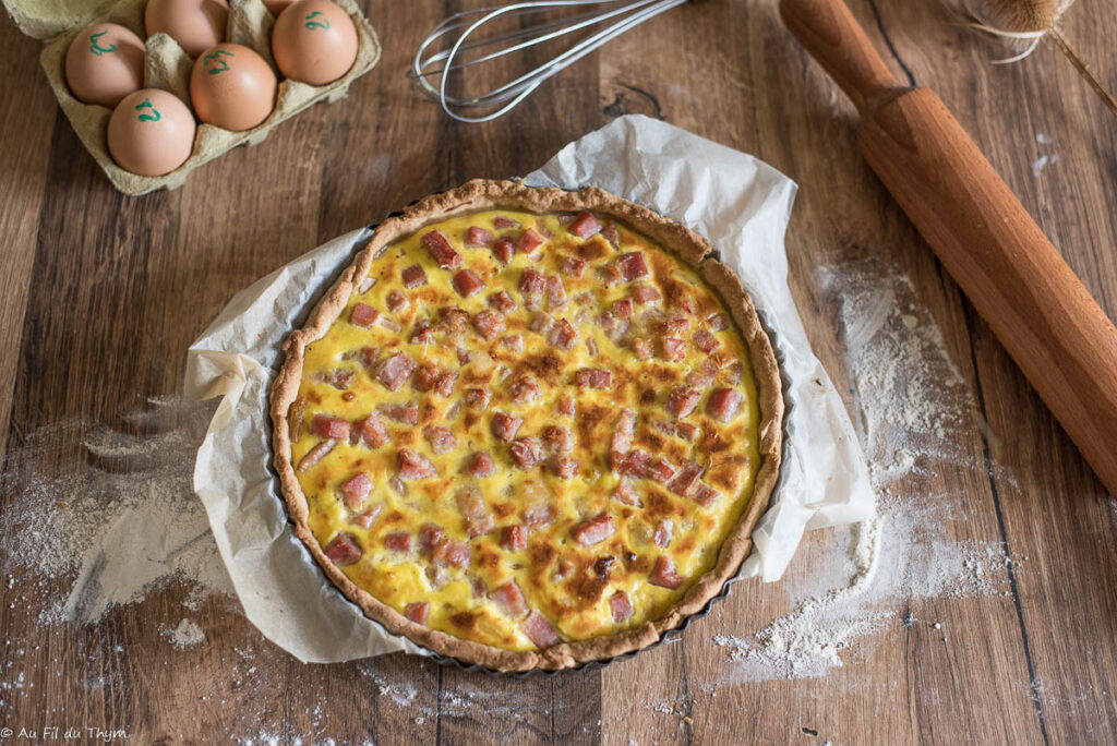 Quiche au jambon facile - Au Fil du Thym