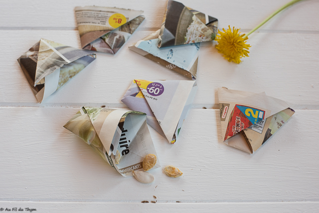 DIY - Sachets graines origami - Au Fil du Thym