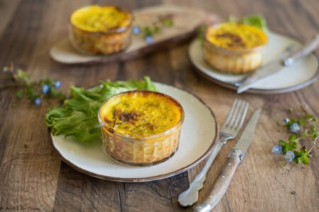 Petits flans poireaux - Au Fil du Thym