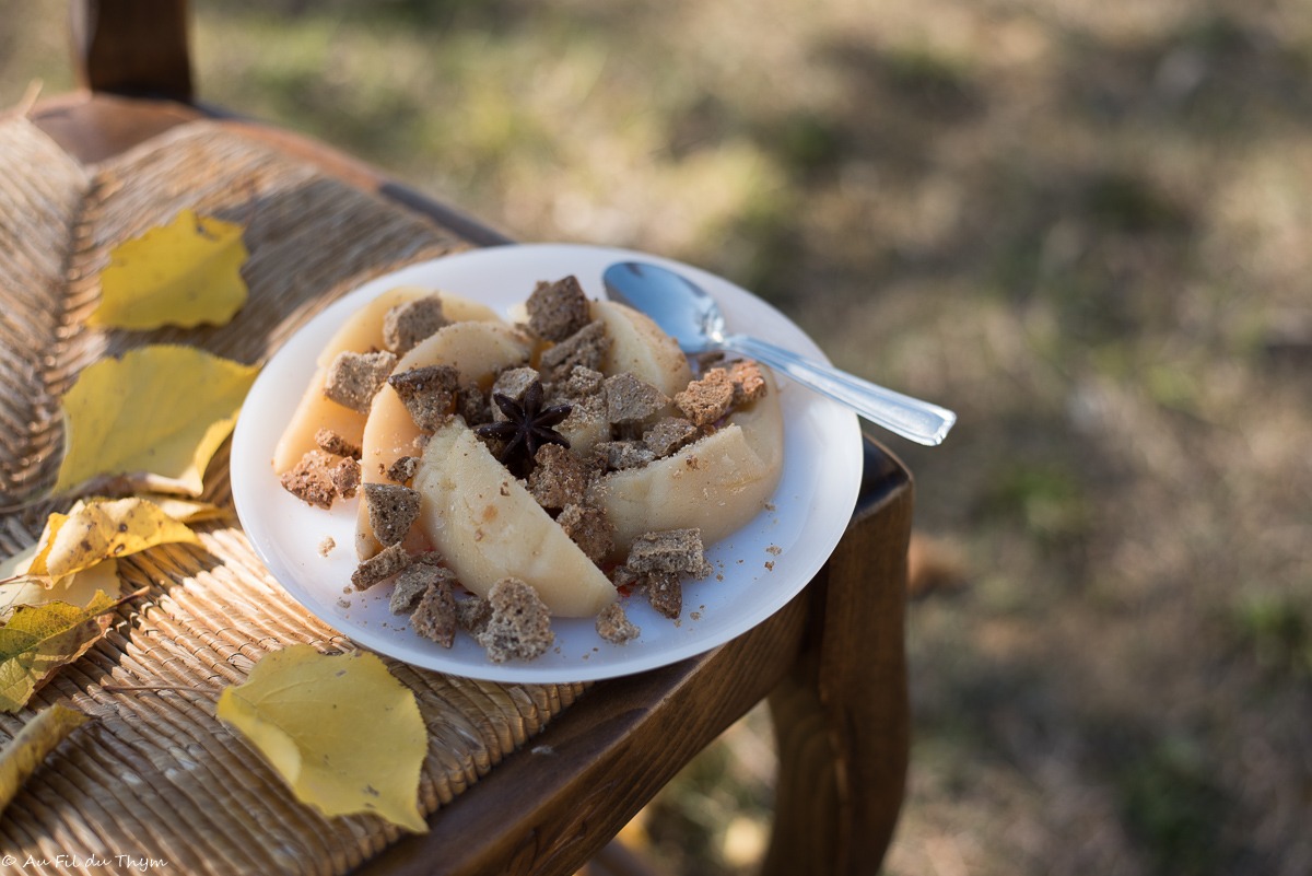 Crumble coing sarrasin - Au Fil du Thym