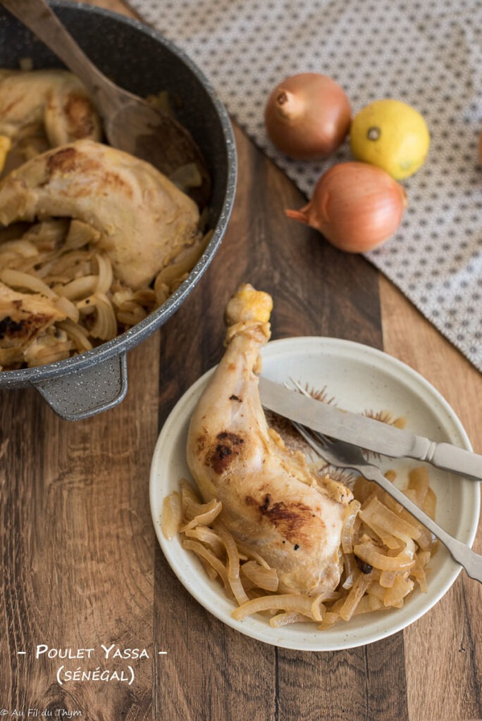 Poulet Yassa - Au Fil du Thym