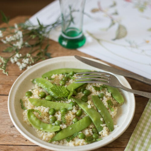 Boulghour pois gourmands - Au Fil du Thym