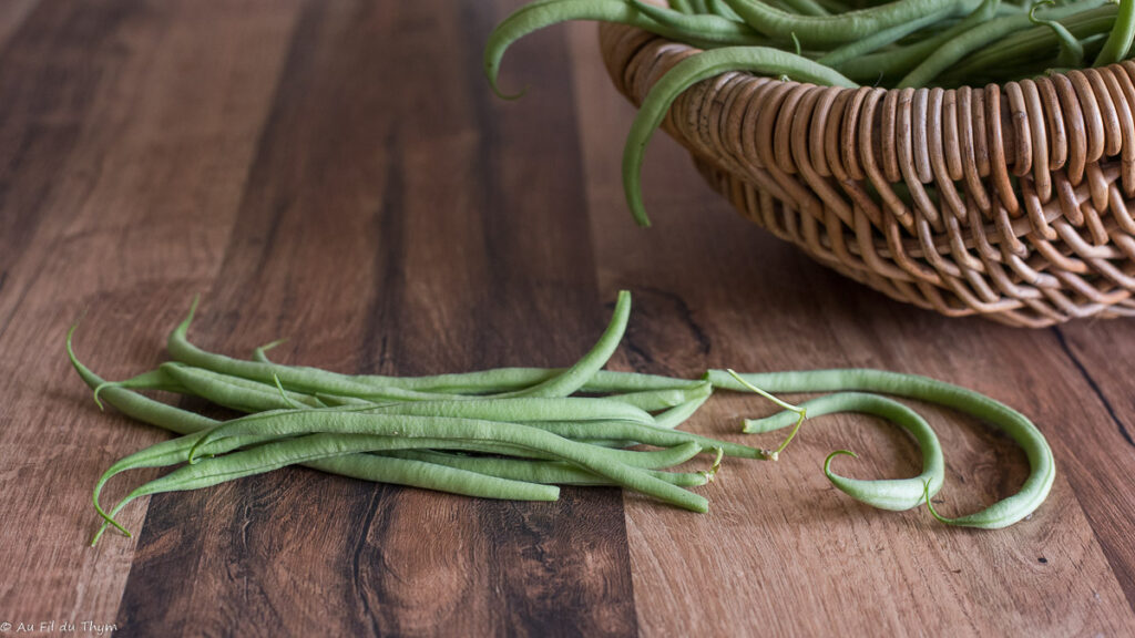 Haricots verts du potager - Au Fil du Thym