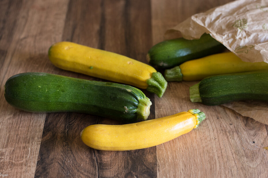 Courgette jaune et verte