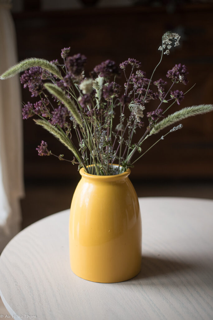 Bouquet fleurs séchées maison