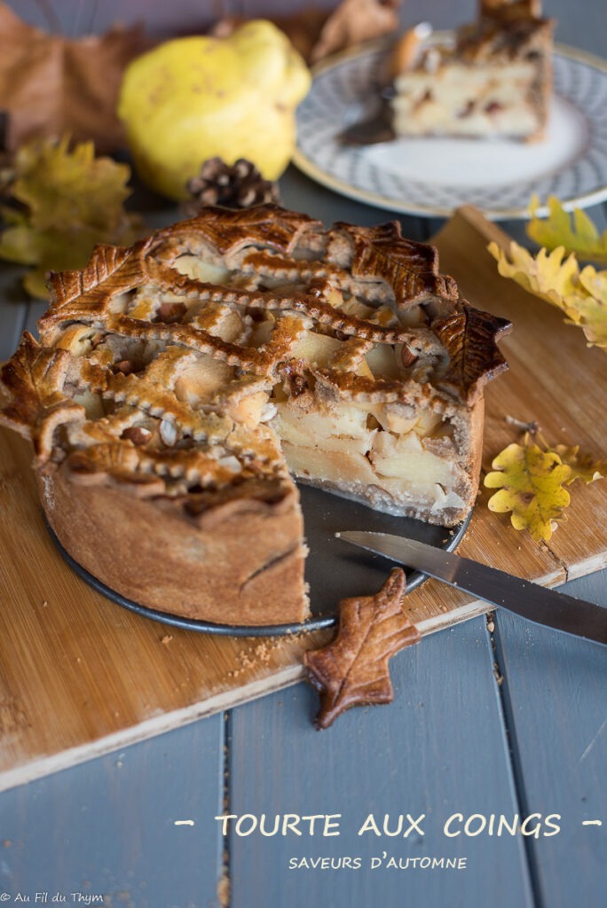 Tourte coings noisette 