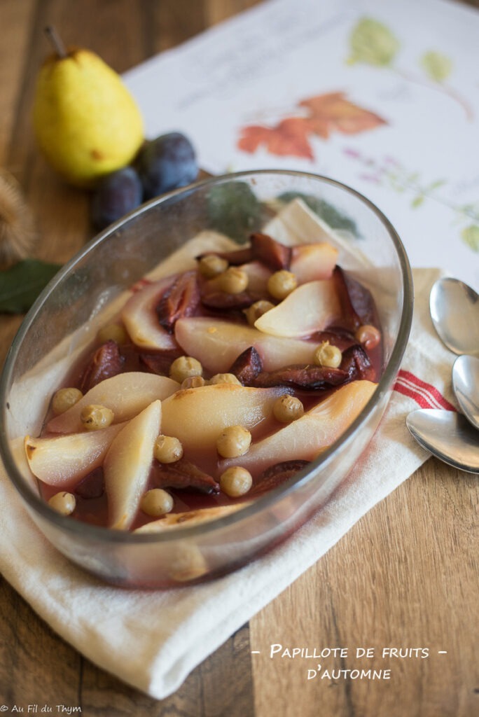 Papillote fruits d'automne - Au Fil du Thym