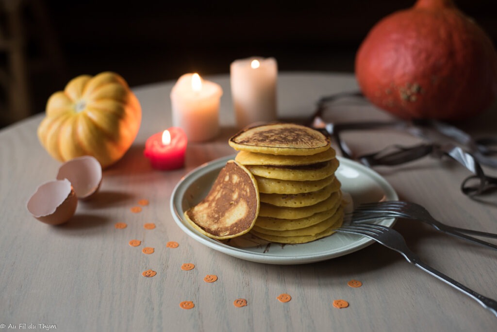 Pancakes courge - Au Fil du Thym