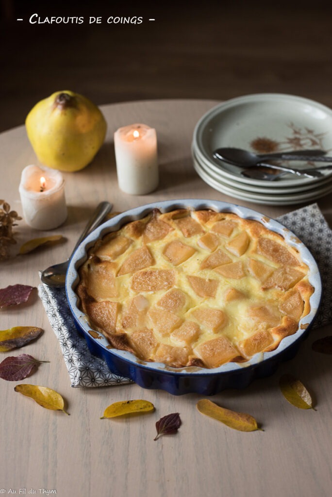 Clafoutis coings - Au Fil du Thym