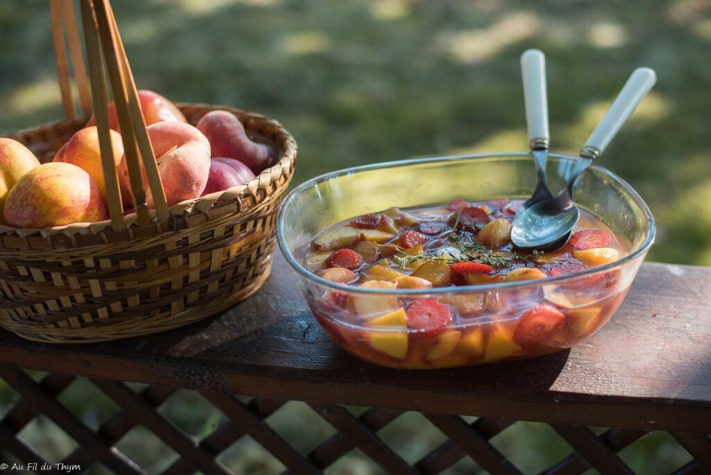 Salade fruits été au thym - Au Fil du Thym