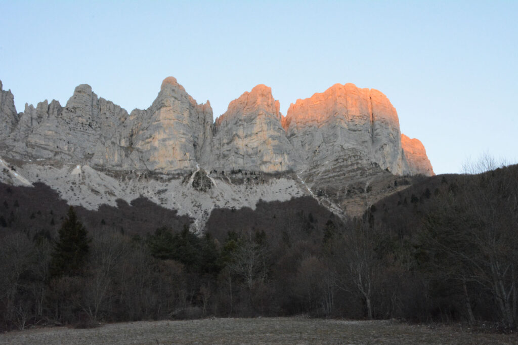 Lever de soleil du côté de Gresse-En-Vercors