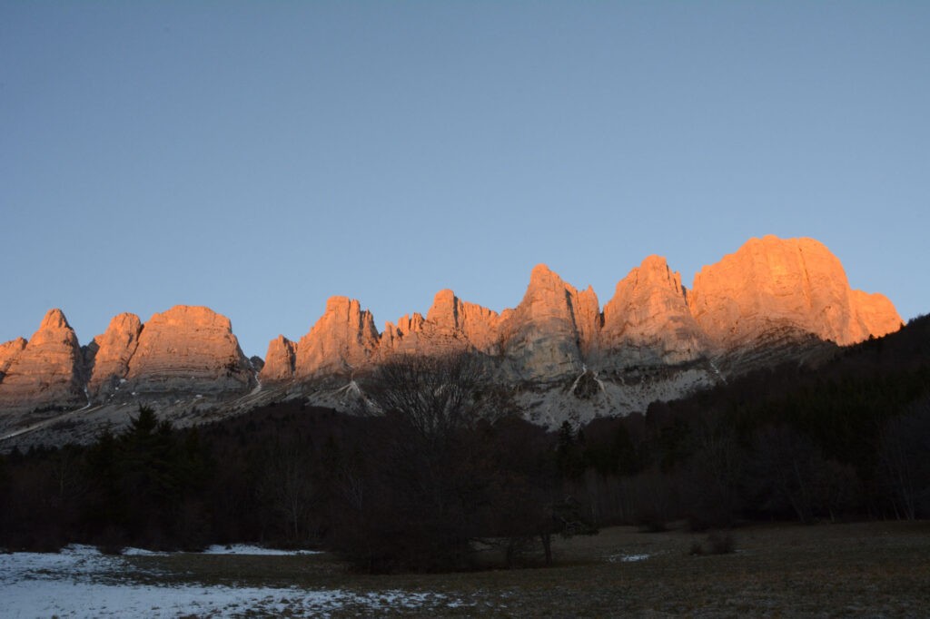 Lever de soleil du côté de Gresse-En-Vercors