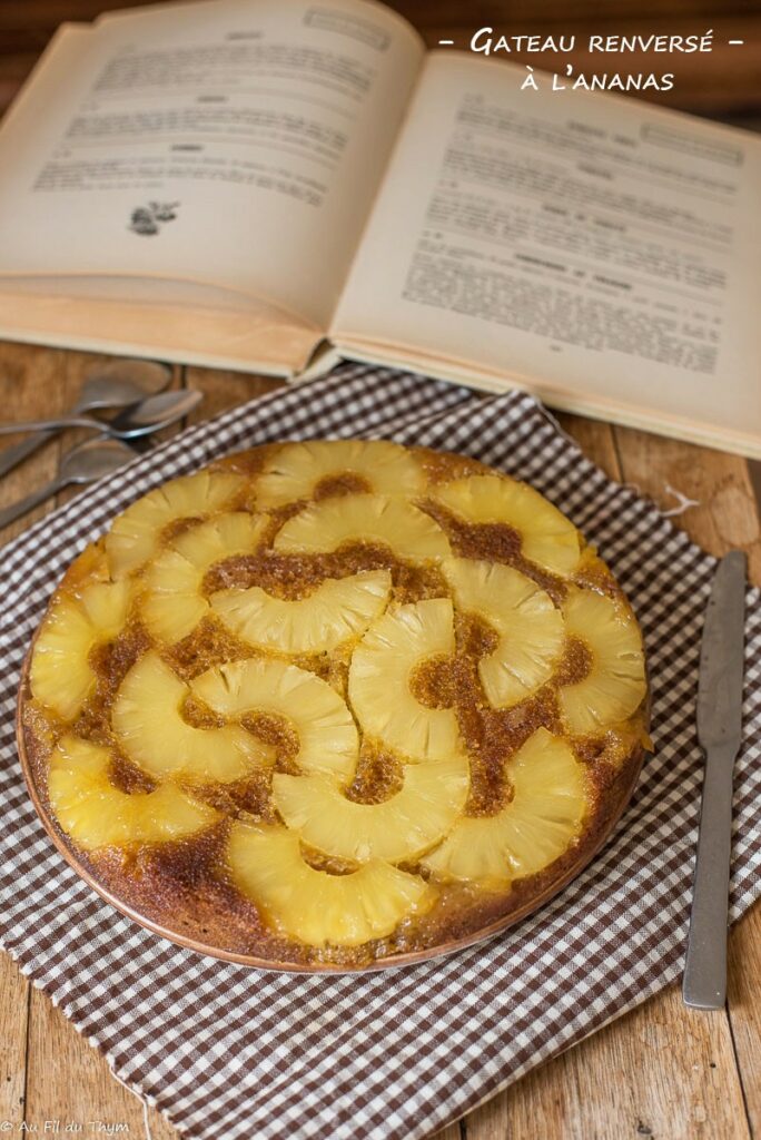 Gâteau renversé ananas caramel 