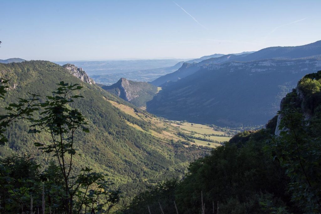 Randonnée Alpages d'Ambel  : Vue sur la vallée de Bouvante