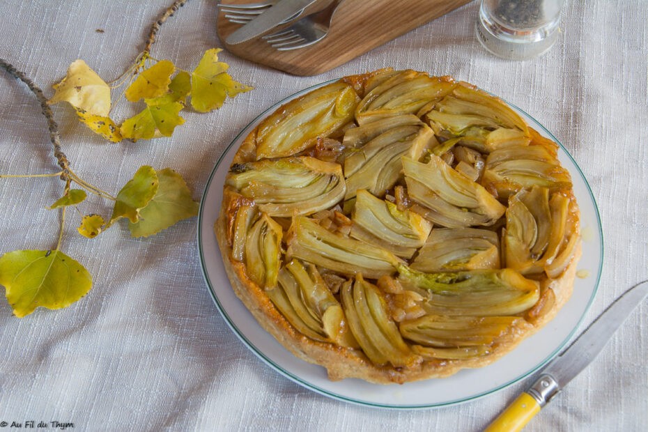 Tatin de fenouil au vinaigre de cidre