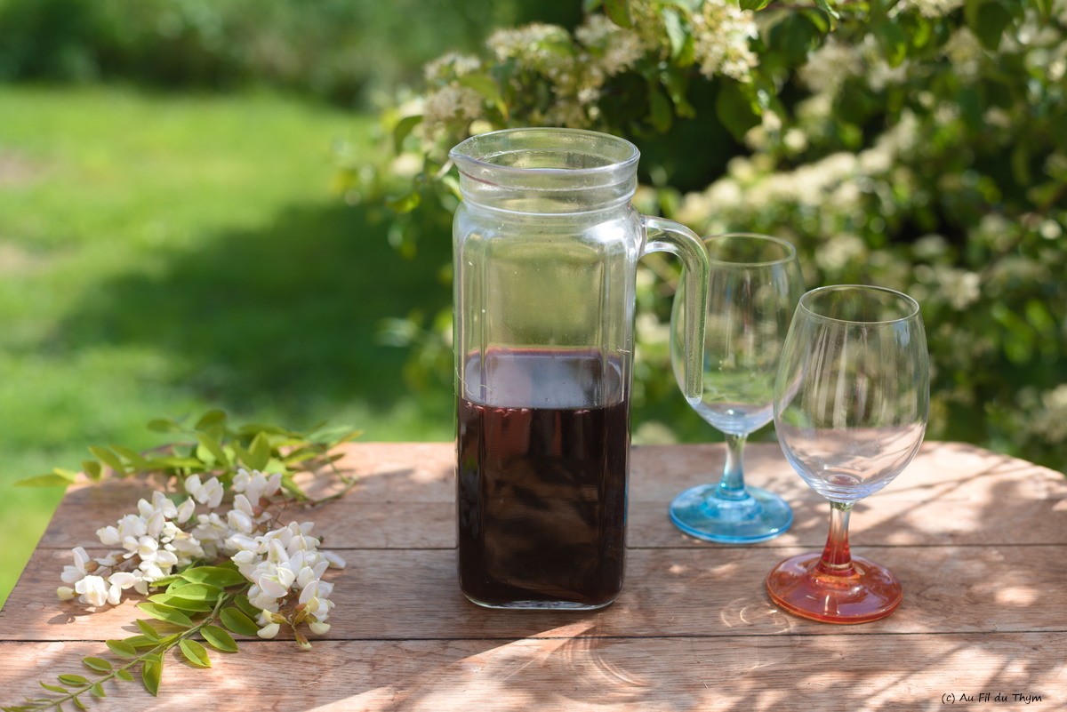 Sirop acacia raisin cru