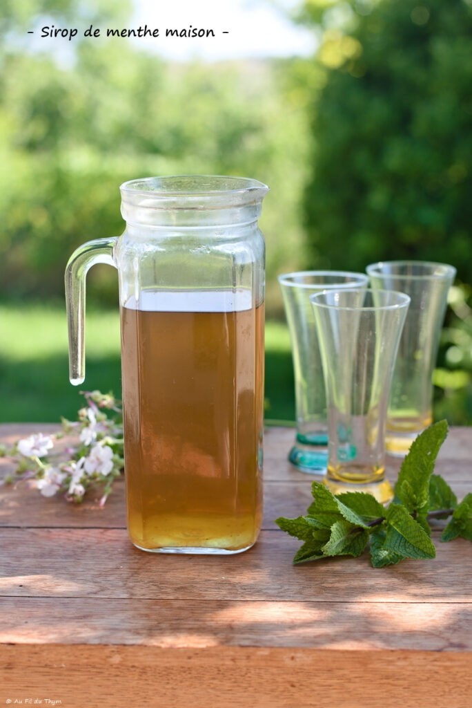 Sirop de menthe maison