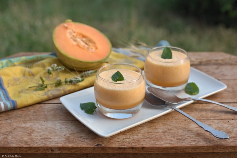 Gaspacho melon et poivron jaune