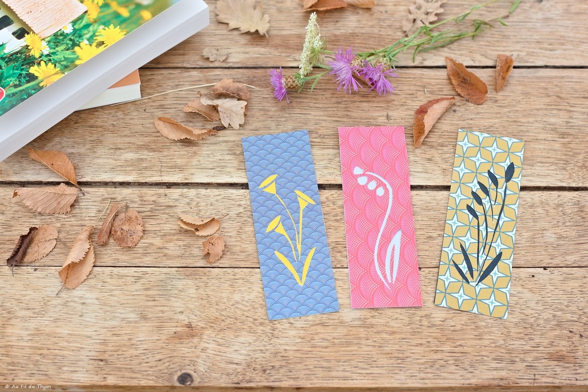 DIY – Marques pages en papier découpé