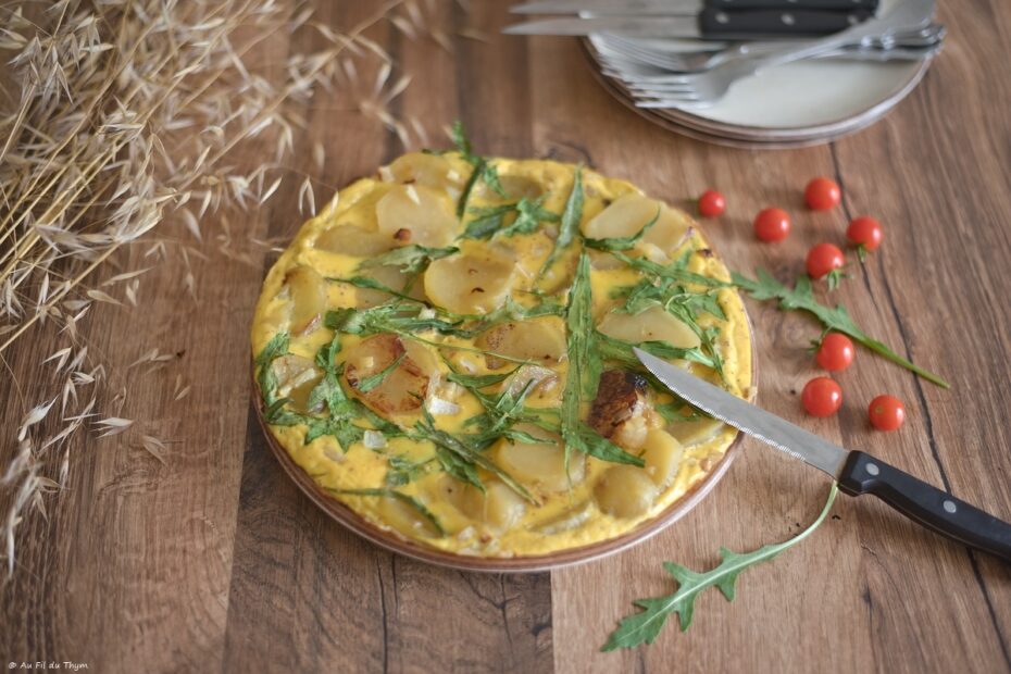Tortilla roquette (du jardin)
