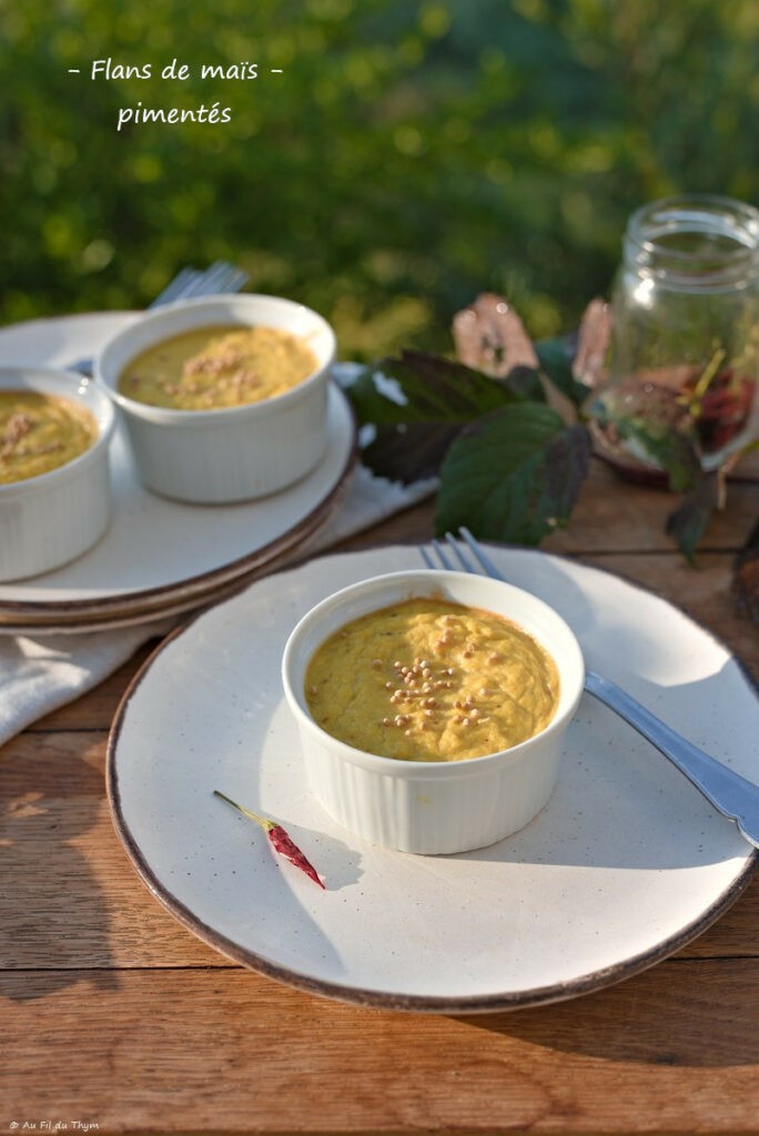 Flans de maïs pimentés
