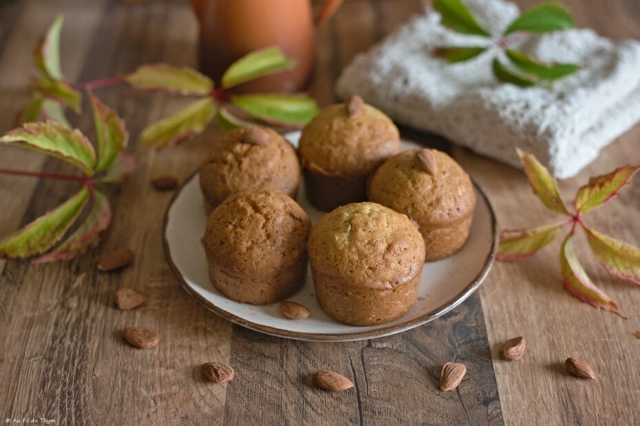 Muffins amandes - Au Fil du Thym