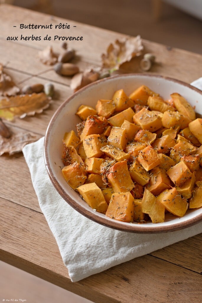 Butternut rôtie aux herbes de Provence