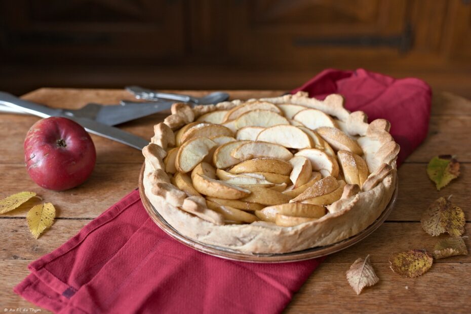 Tarte aux pommes confiture