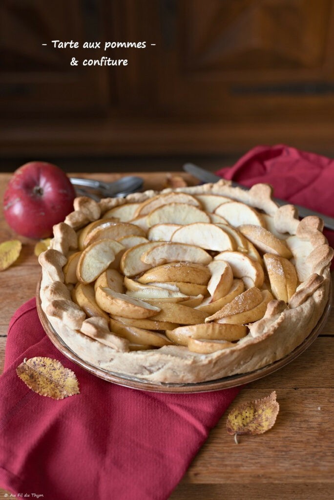 Tarte aux pommes confiture