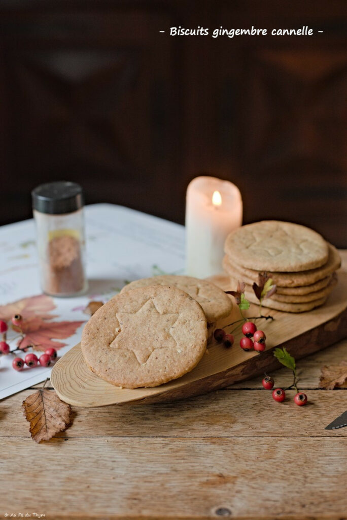 Biscuits gingembre cannelle - Au Fil du Thym