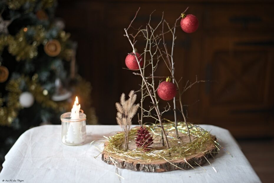DIY : Centre de table nature pour Noël
