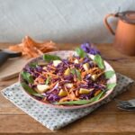 Salade chou rouge carotte mâche