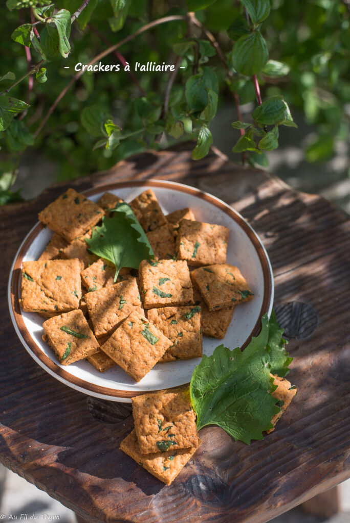 Crackers alliaire - Au Fil du Thym