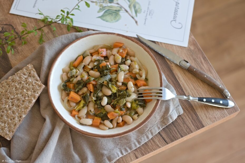 Haricots blancs mijotés aux légumes (de fin d'hiver)